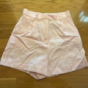 H&M High Rise Light Pink Chino Shorts
